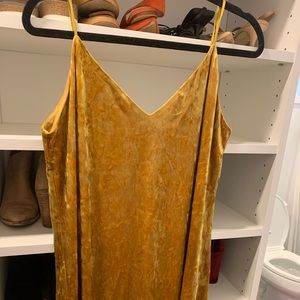 bp crushed velvet slip dress